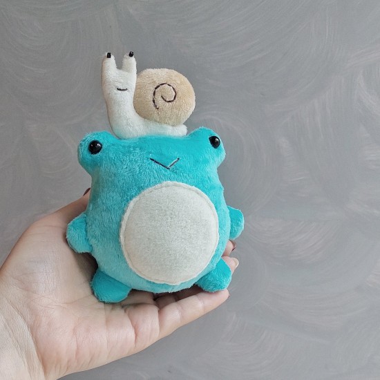 Frog and snail Pdf pattern Fluffy frog sewing tutorial stuffed animal pattern easy pattern plushie pattern Frog and snail Pdf pattern Fluffy frog sewing tutorial stuffed animal pattern easy pattern plushie pattern