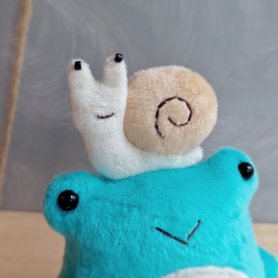 Frog and snail Pdf pattern Fluffy frog sewing tutorial stuffed animal pattern easy pattern plushie pattern Frog and snail Pdf pattern Fluffy frog sewing tutorial stuffed animal pattern easy pattern plushie pattern