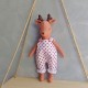 Rag fawn doll 2 in 1 with romper/dress pdf pattern and tutorial, deer pattern, for baby, eco toy sewing pattern, stuffed animal pattern Rag fawn doll 2 in 1 with romper/dress pdf pattern and tutorial, deer pattern, for baby, eco toy sewing pattern, stuffed animal pattern
