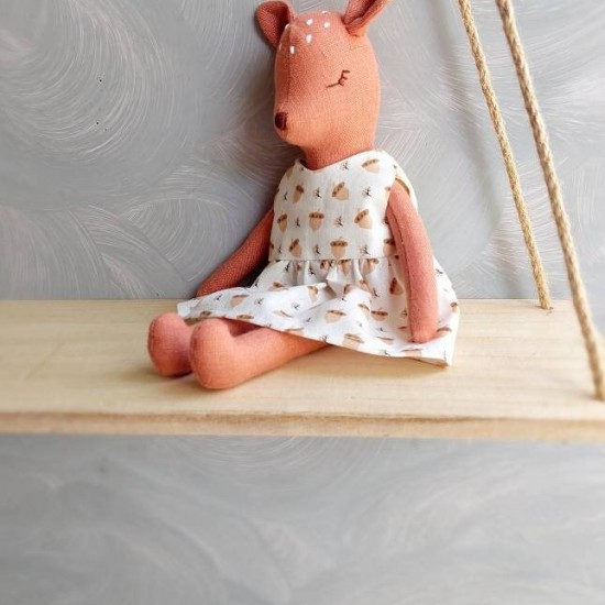 Rag fawn doll 2 in 1 with romper/dress pdf pattern and tutorial, deer pattern, for baby, eco toy sewing pattern, stuffed animal pattern Rag fawn doll 2 in 1 with romper/dress pdf pattern and tutorial, deer pattern, for baby, eco toy sewing pattern, stuffed animal pattern