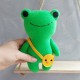 Frog with duck bag Pdf pattern and tutorial, plush frog sewing tutorial, stuffed animal pattern, easy pattern, plushie pattern Frog with duck bag Pdf pattern and tutorial, plush frog sewing tutorial, stuffed animal pattern, easy pattern, plushie pattern