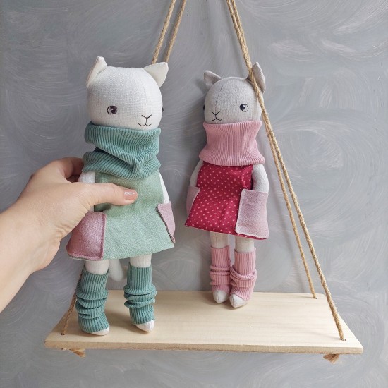 Cat sewing pattern, 12" stuffed cat doll with clothes, pdf tutorial, kitty pattern, eco toy, stuffed animal pattern, rag doll, easy pattern Cat sewing pattern, 12" stuffed cat doll with clothes, pdf tutorial, kitty pattern, eco toy, stuffed animal pattern, rag doll, easy pattern