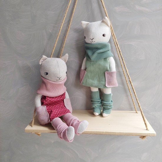 Cat sewing pattern, 12" stuffed cat doll with clothes, pdf tutorial, kitty pattern, eco toy, stuffed animal pattern, rag doll, easy pattern Cat sewing pattern, 12" stuffed cat doll with clothes, pdf tutorial, kitty pattern, eco toy, stuffed animal pattern, rag doll, easy pattern
