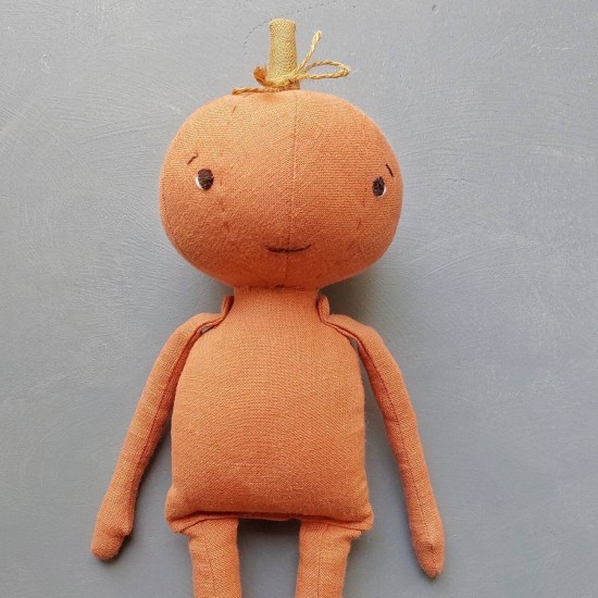 2-in-1 Pumpkin boy and girl sewing pattern, ghost pattern, funny halloween doll, 12" stuffed doll with clothes, rag doll, handmade halloween 2-in-1 Pumpkin boy and girl sewing pattern, ghost pattern, funny halloween doll, 12" stuffed doll with clothes, rag doll, handmade halloween