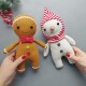 Gingerbread man&snowman pattern and tutorial, Christmas pattern, toy sewing pattern, stuffed doll pattern, easy pattern Gingerbread man&snowman pattern and tutorial, Christmas pattern, toy sewing pattern, stuffed doll pattern, easy pattern