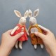 6" Bunny pattern and tutorial, 2 in 1 bunhy with clothes pattern, eco toy sewing pattern, stuffed animal pattern, easy pattern 6" Bunny pattern and tutorial, 2 in 1 bunhy with clothes pattern, eco toy sewing pattern, stuffed animal pattern, easy pattern