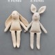 6" Bunny pattern and tutorial, 2 in 1 bunhy with clothes pattern, eco toy sewing pattern, stuffed animal pattern, easy pattern 6" Bunny pattern and tutorial, 2 in 1 bunhy with clothes pattern, eco toy sewing pattern, stuffed animal pattern, easy pattern