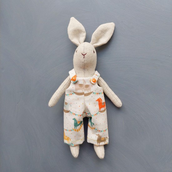 6" Bunny pattern and tutorial, 2 in 1 bunhy with clothes pattern, eco toy sewing pattern, stuffed animal pattern, easy pattern 6" Bunny pattern and tutorial, 2 in 1 bunhy with clothes pattern, eco toy sewing pattern, stuffed animal pattern, easy pattern