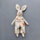 6" Bunny pattern and tutorial, 2 in 1 bunhy with clothes pattern, eco toy sewing pattern, stuffed animal pattern, easy pattern 6" Bunny pattern and tutorial, 2 in 1 bunhy with clothes pattern, eco toy sewing pattern, stuffed animal pattern, easy pattern